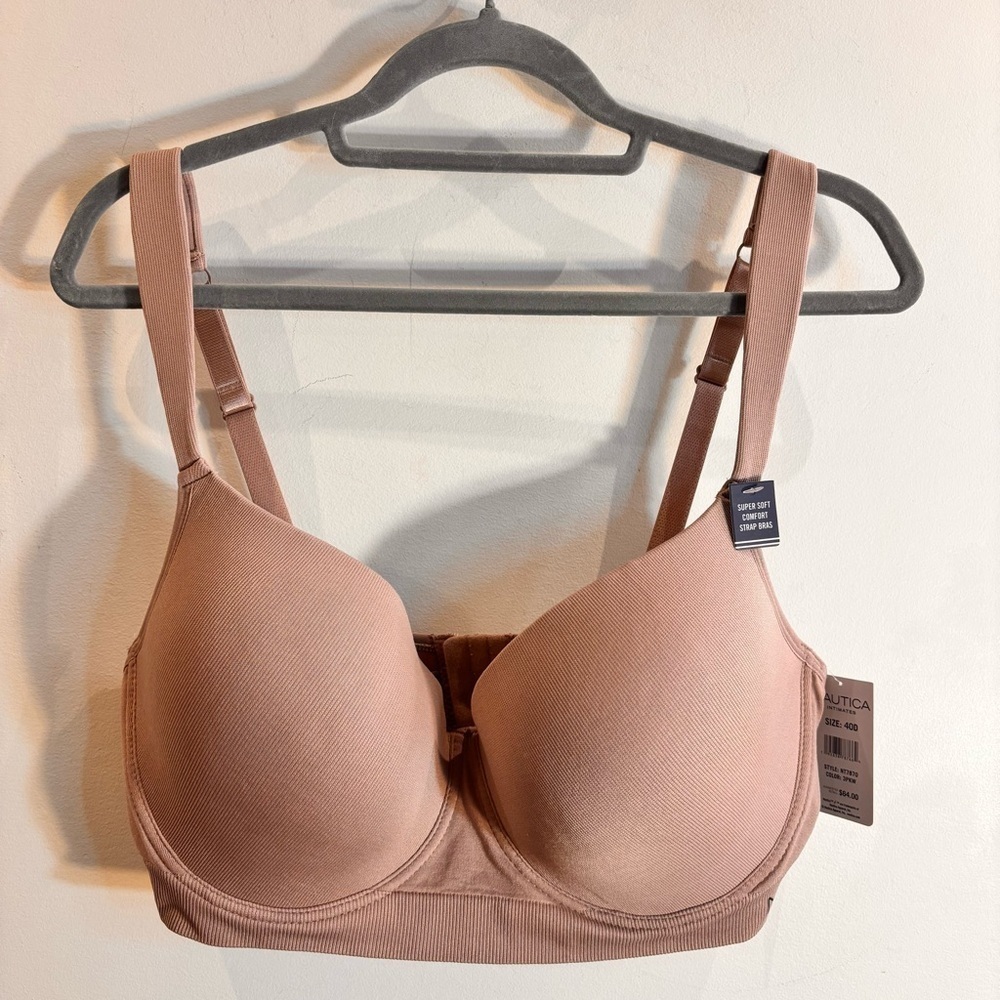 NAUTICA INTIMATE Sz 40D Bra Comfort Straps Padded Knit Underwire NEW
